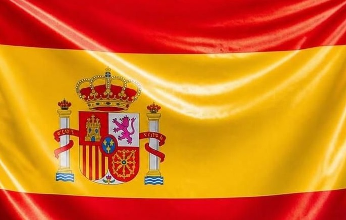 Bandera de España con escudo SatinFlags