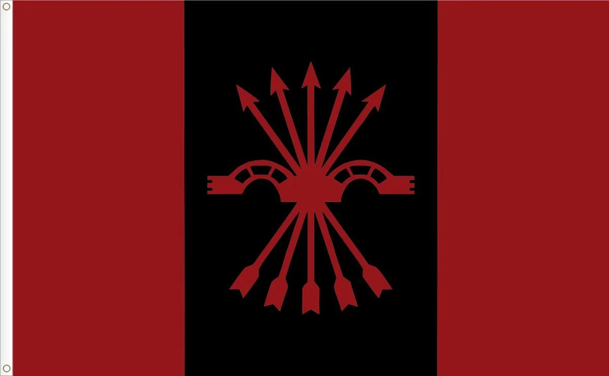 Bandera de la Falange española de las JONS. Tamaño L