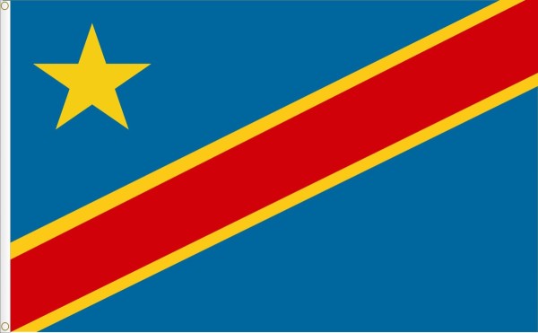 Flag of the democratic Republic of Congo