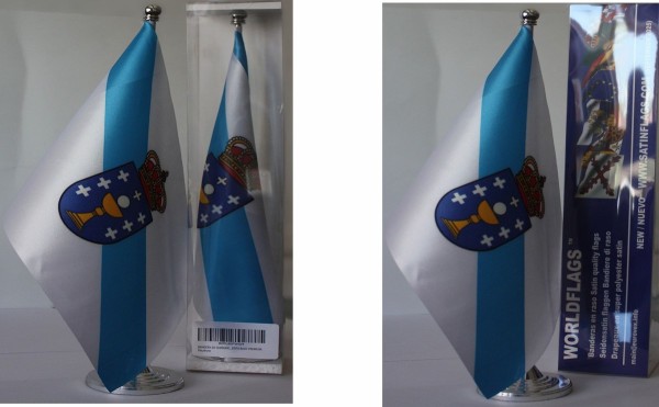 Comprar Table flag of GalicIa C.O.A. Size 30x20 cm