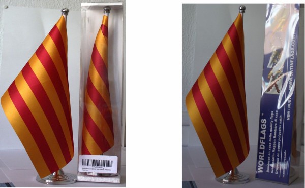Comprar Drapeau de table de la Catalogne Dimension 30x20 cm