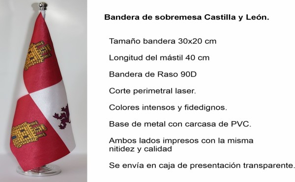 Bandera de Castilla y León. Tamaño L