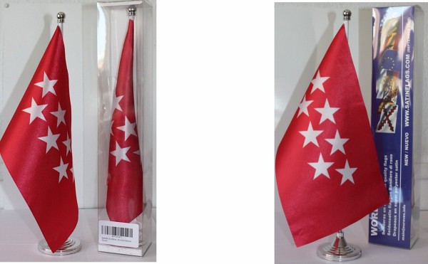 Comprar Drapeau de table Region Madrid  Dimension 30x20 cm