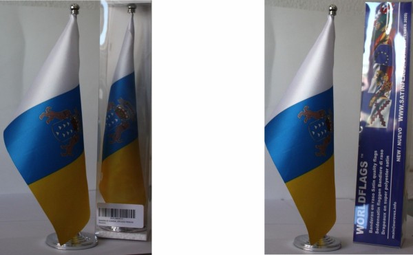 Comprar Drapeau de table  Îles Canaries Satin Dimension 30x20 cm