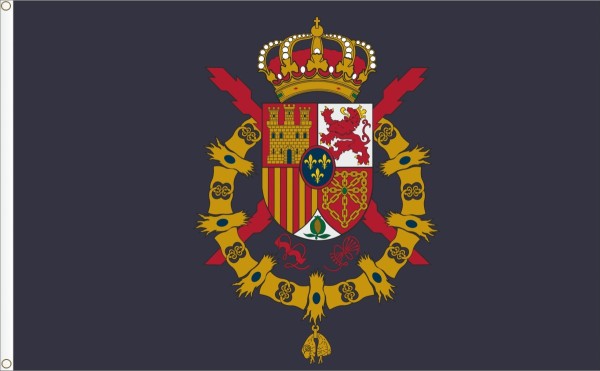 Bandera Casa Real España Juan Carlos I. Tamaño L