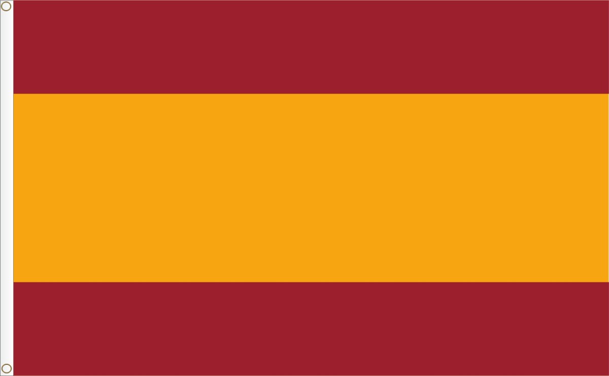 Bandera De Espa a Sin Escudo Satinflags