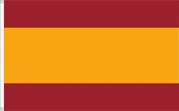 Drapeau de l´Espagne sans blason Satin Premium 120D. Choix de tailles.