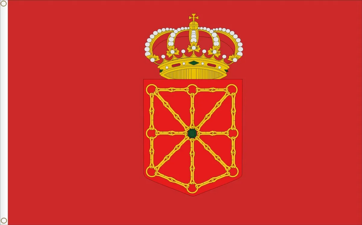 Bandera de Navarra.  Tamaño L