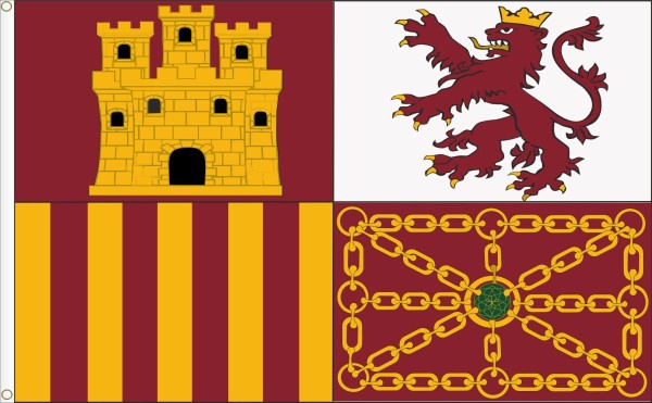 Standard of Spain (simple version banner of arms)