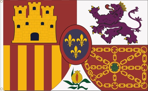 Gran estandarte de Armas de España. Tamaño L
