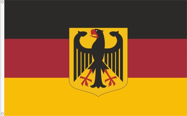 Flag of Germany with coat of arms