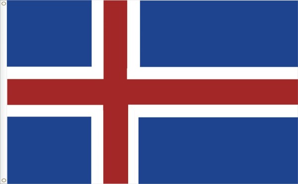 Flag of Iceland. Íslenski fáninn