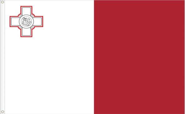 Flag of Malta. Il-bandiera ta' Malta