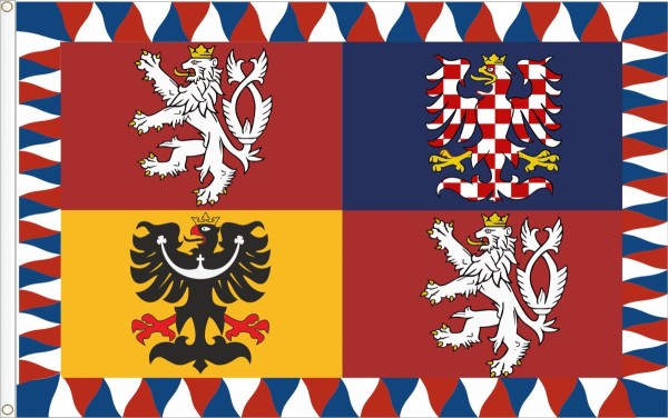 Banner of arms of Czech Republic
