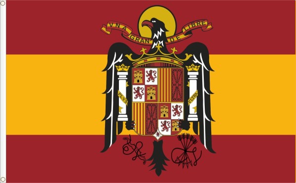 Flag of Spain 1939-1975 Francoist Regime (Modern Version) Size L