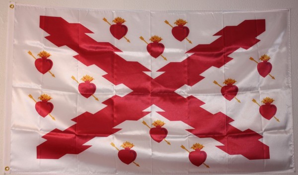 Comprar Bandera de Tercios histórica Tercios de Infanteria (Corazones) Tamaño L