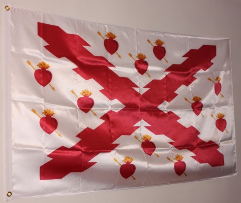 Comprar Bandera de Tercios histórica Tercios de Infanteria (Corazones) Tamaño L