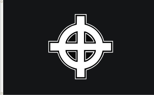 Flag of the Celtic Cross Black Version. Flag of the Fascist Mouvement. Size L