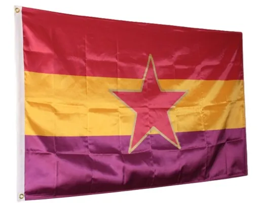 Comprar Drapeau de la Republique Populaire espagnole Tissu satiné dimension L