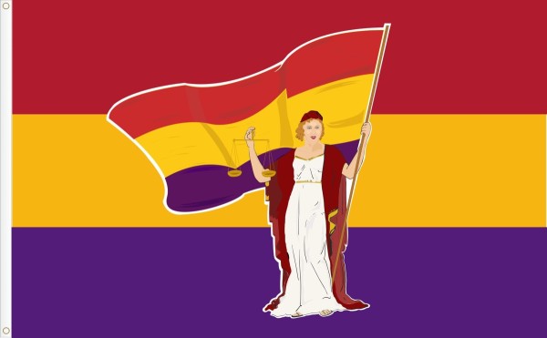 Drapeau deu mouvement republicaine espagnol  