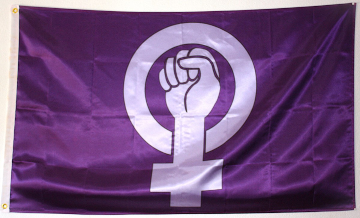 Bandera Feminista Púrpura 3x5 Pies (Derechos De La Mujer) - Poliéster 100D - Trade Winds