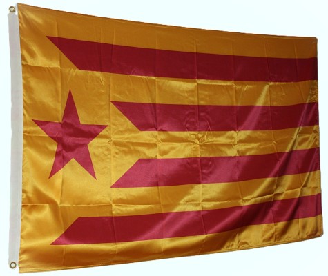 Comprar Flag for the independence of Catalonia Red socialist version  (estelada vermella) Size L