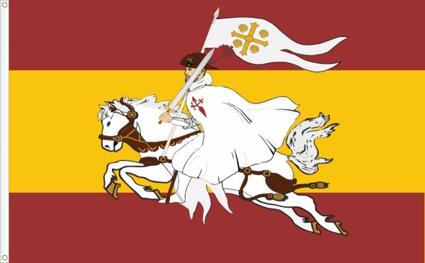 Flag of Spain Saint James, Patron saint of Spain. Size L