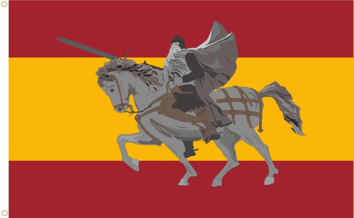 Bandera de España El Cid Campeador. Tamaño L